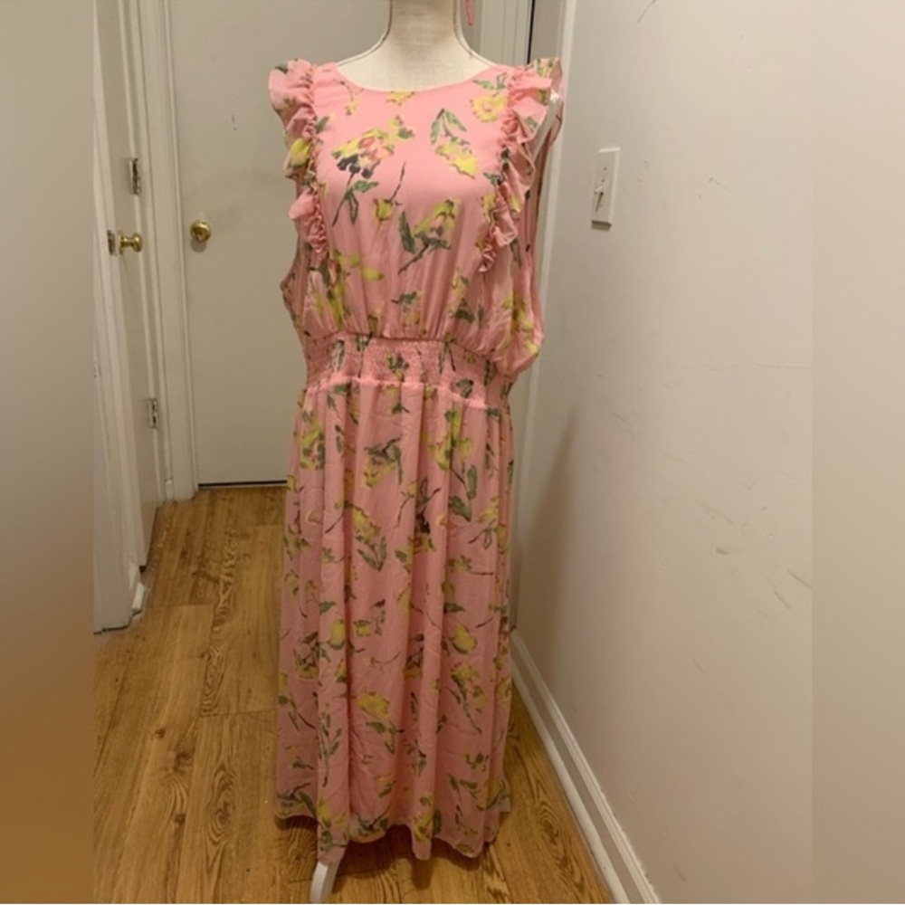 Spring dress 3X Peach